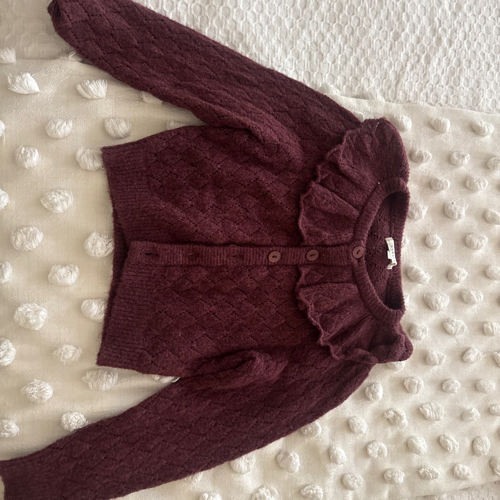 Burgundy sweater